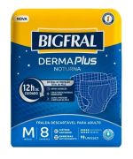 Bigfral Derma Plus Noturna – Fralda Geriátrica Tradicional  -  Tamanhos M - G