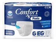 Confort Master Pants - Fralda Geriátrica de Vestir - Tamanhos P-M e G-EG - 16 unidades