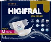 Higifral Premium - Fralda geriátrica tradicional  -  Tamanhos M - G - XG