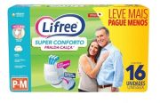 Lifree - Fralda Geriátrica de Vestir - Pacote com 16 unidades  -  Tamanhos P/M - G/XG