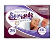 Suavidade Mega – Fralda Geriátrica Tradicional  -  Tamanhos M - G - EG