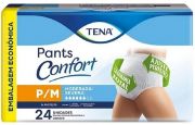 Tena Pants Confort - Fralda Geriátrica de Vestir - Pacote com 24 Unidades  -  Tamanhos P/M - G/EG