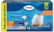 Tena Pants Dermacare - Fralda Geriátrica de Vestir - Pacote com 16 unidades  -  Tamanhos P/M - G/EG