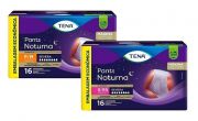 Tena Pants Noturna - Fralda Geriátrica de Vestir - Pacote com 16 unidades  -  Tamanhos P/M - G/EG