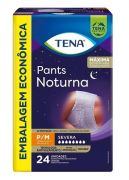 Tena Pants Noturna - Fralda Geriátrica de Vestir - Pacote com 24 unidades  -  Tamanhos P/M - G/EG